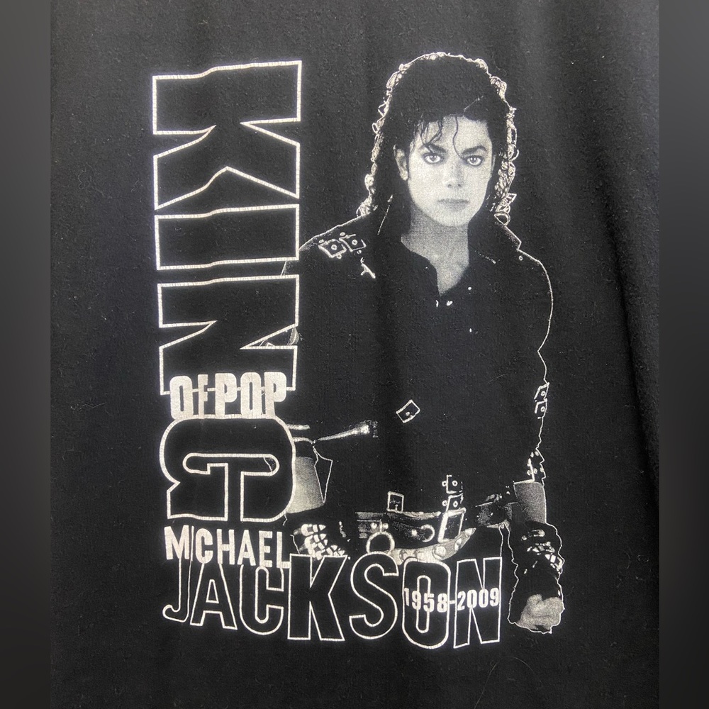 RARE “King of Pop”  Michael Jackson 1958-2009 memorial t-shirt